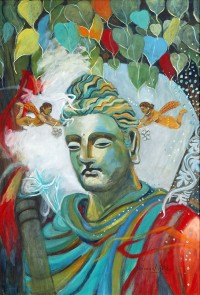 Naheed Afridi, 24 x 36 Inch, Oil on Canvas, Figurative Painting, AC-NHAF-008 Naheed Afridi, 24 x 36 Inch, Oil on Canvas, Figurative Painting, AC-NHAF-008